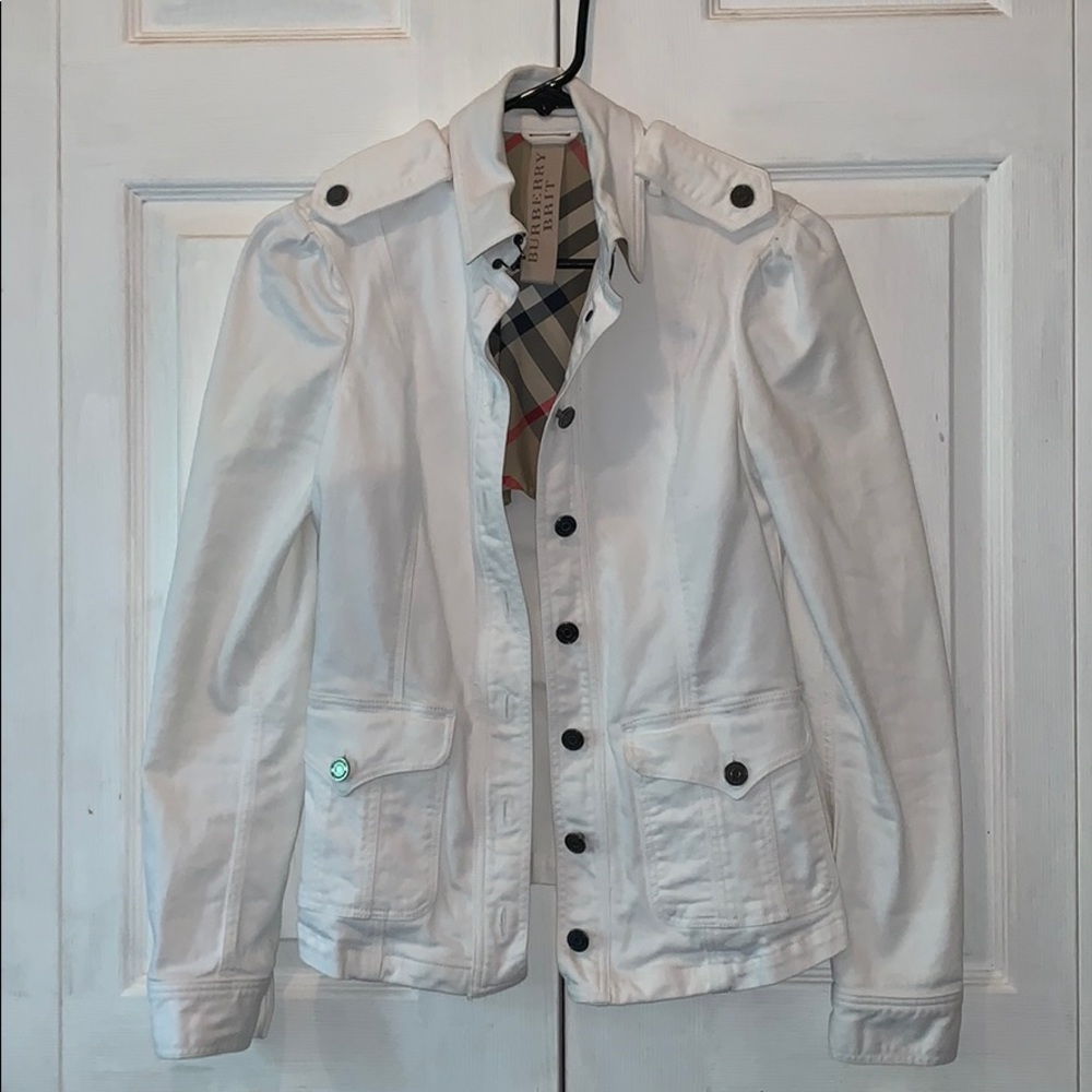 Burberry Brit White Jean Jacket